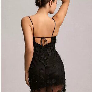 Anthropologie 3D Floral Mini Dress